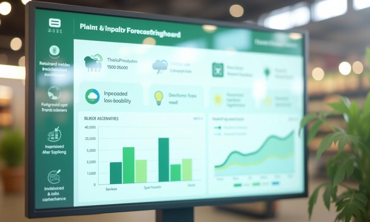 Bedarfsprognose Dashboard für Gartencenter